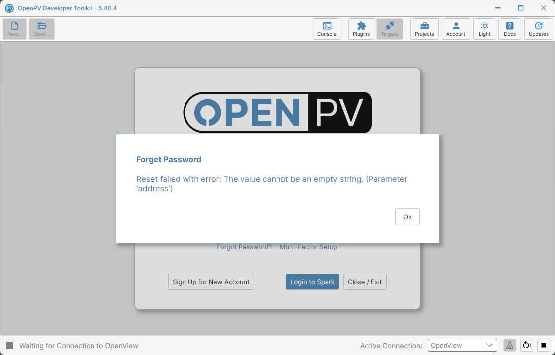 Forgot Password with no User Name entered