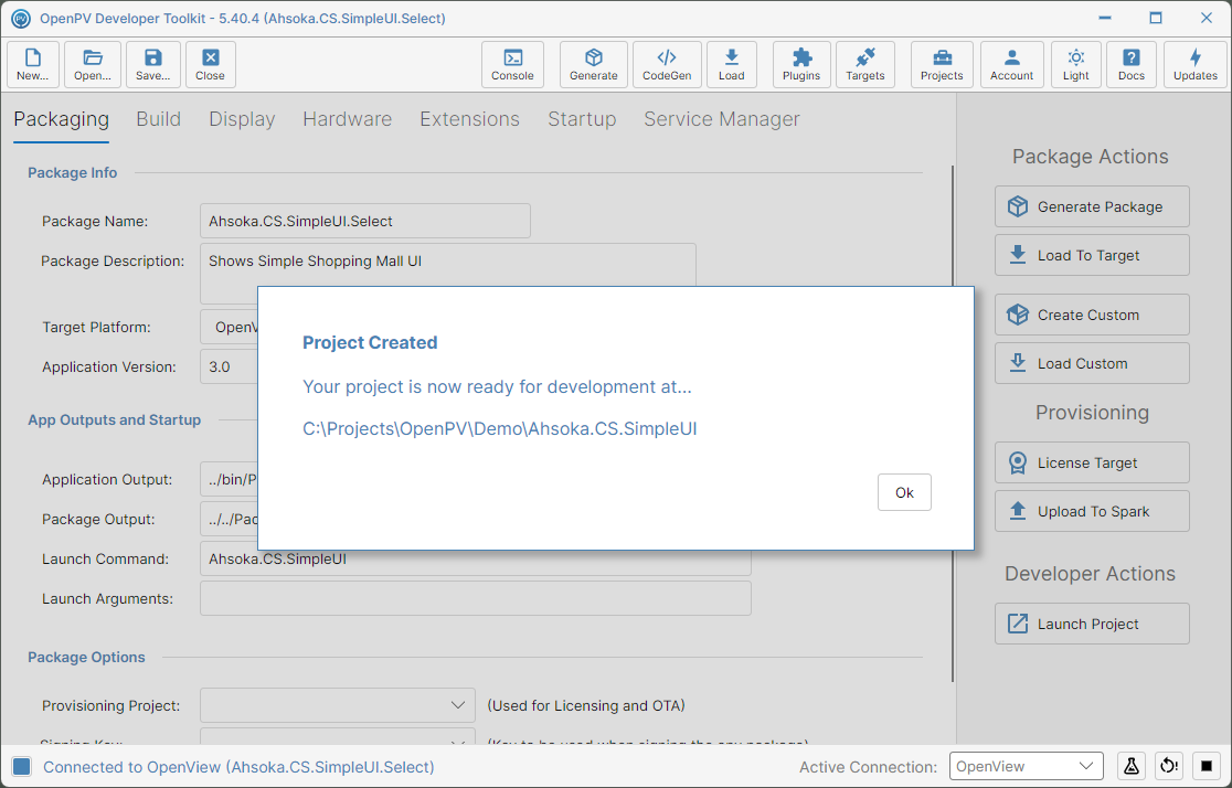 Your project, ready to work on