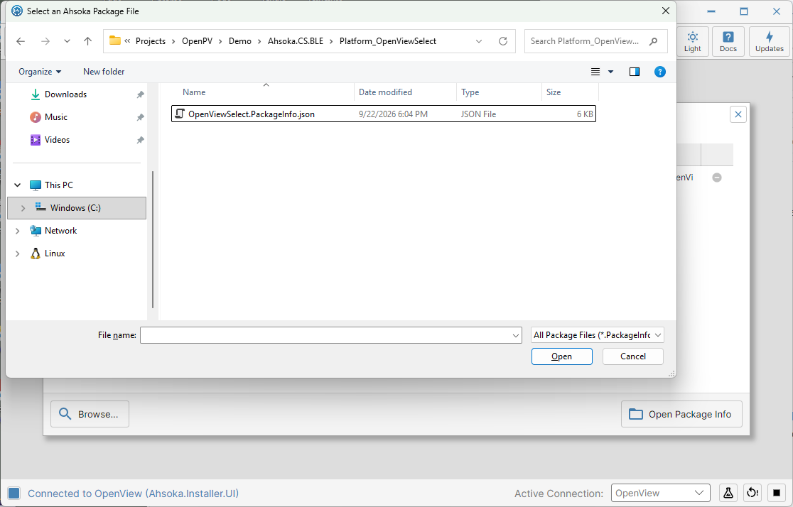 The package file inside Platform_OpenViewSelect