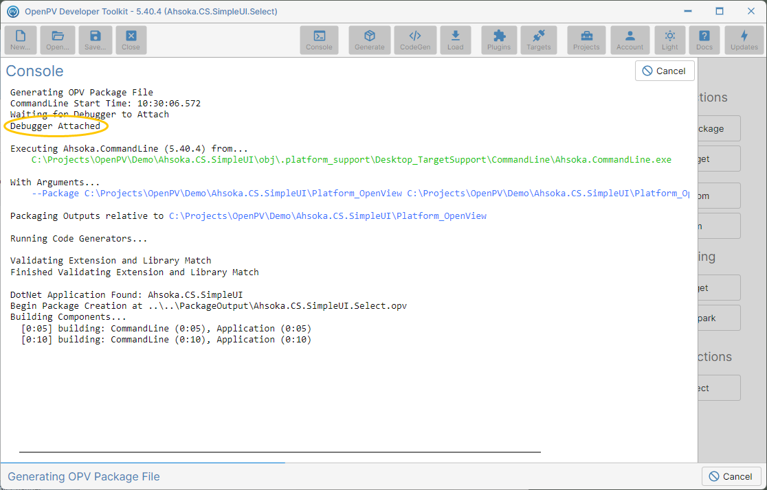 Debugger Attached