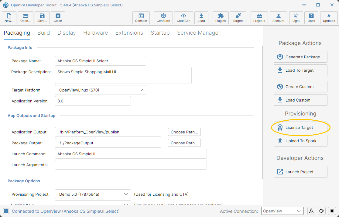 The Aquire Licenses confirmation dialog