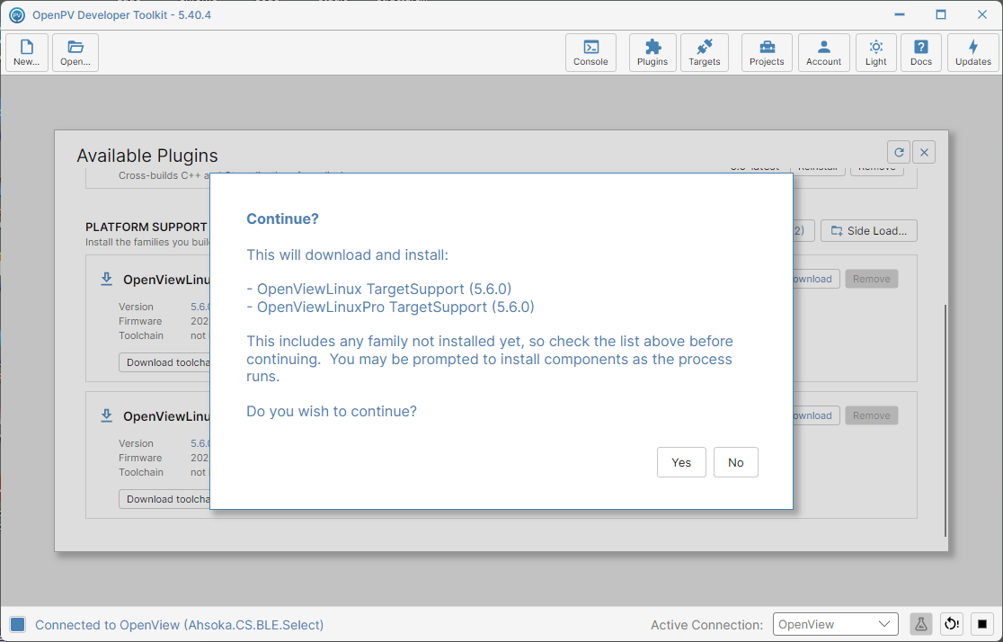 The confirmation dialog listing what Update All will do