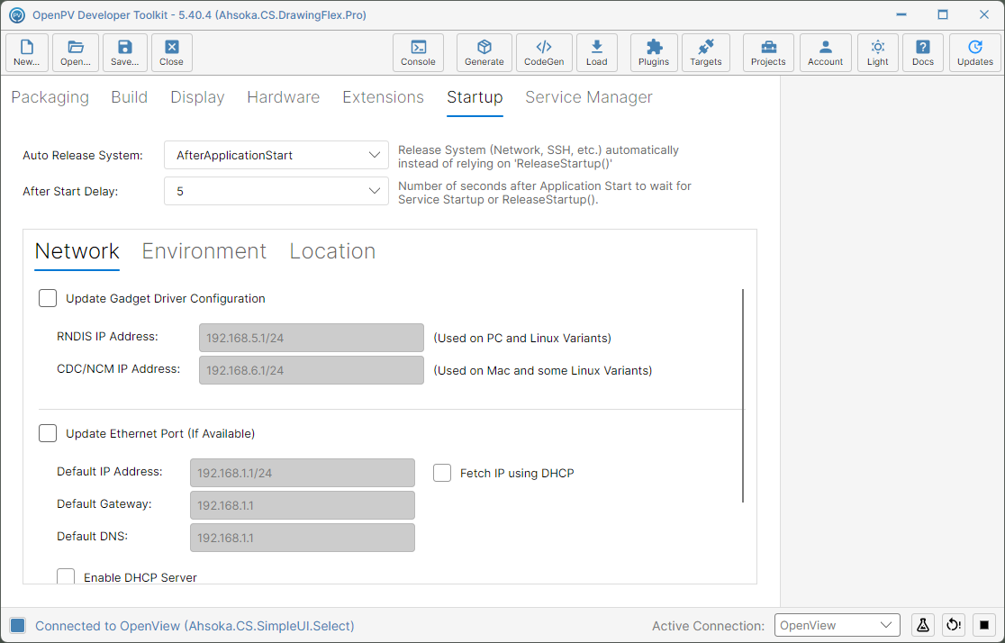 AfterApplicationStart with a 5-second delay