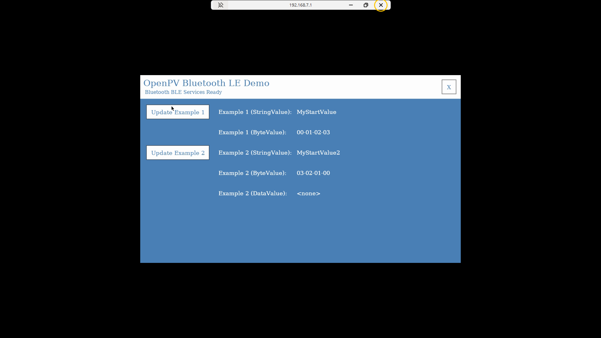 The display's screen in a full-screen Remote Desktop window
