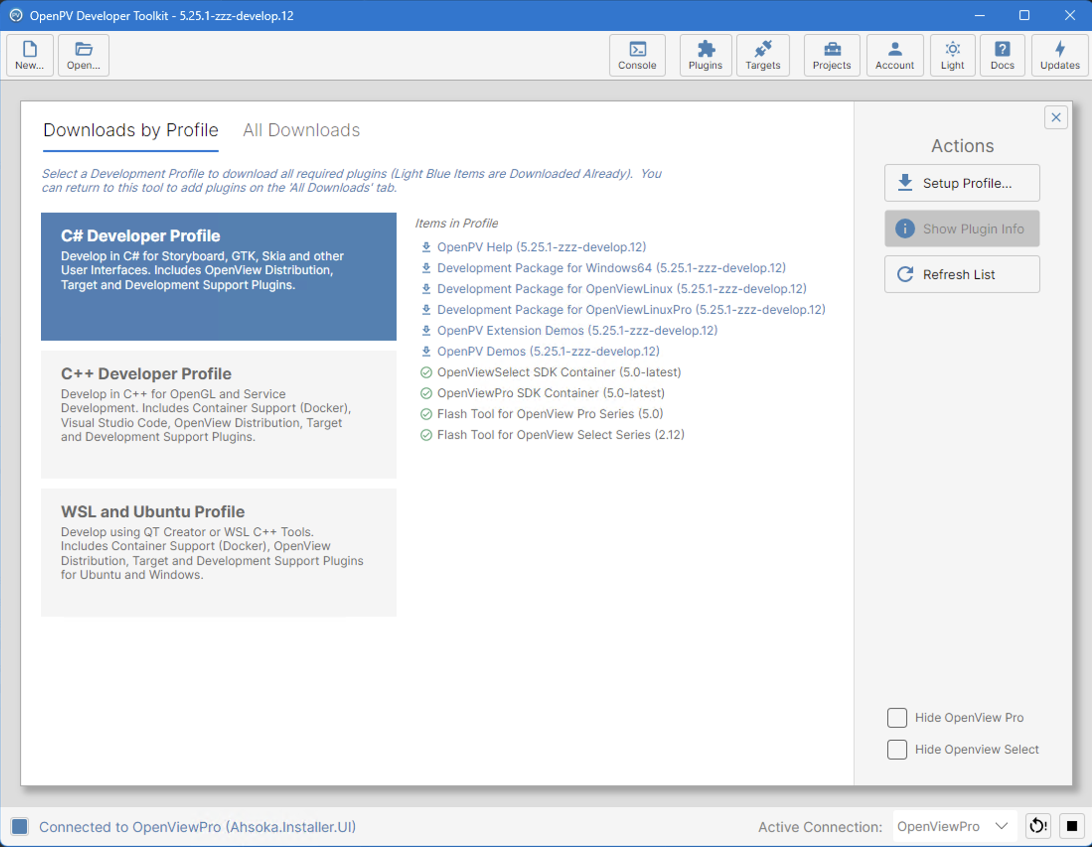 Plugin Manager - Downloads by Profile